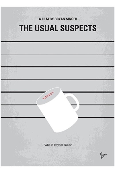 Universal No095- Обичайните престъпници Дървен декоративен плакат