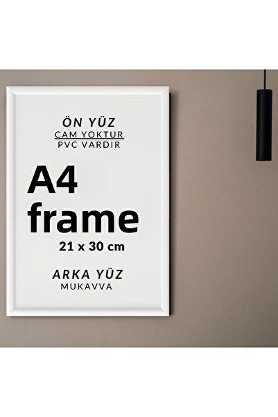 CreaWitch A4 White Pvc Frame with Diploma, Document, Certificate and Photo Picture