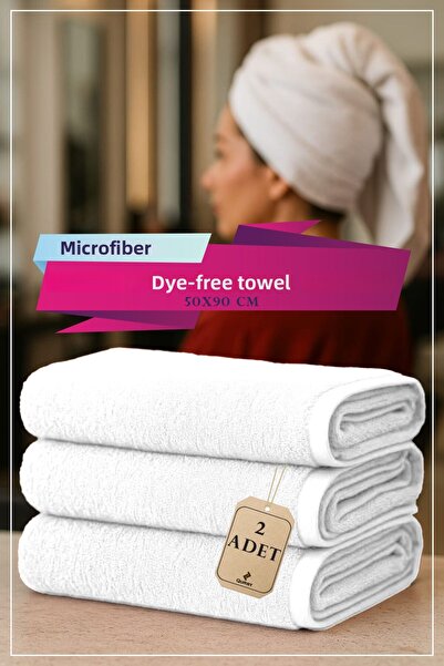 QURRY 2 bucăți prosop din microfibră 50 x 90 cm, prosop rezistent la vopsea, ...