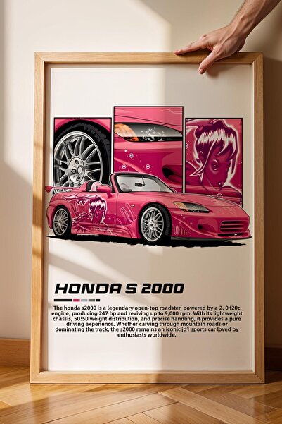 Saturn S 2000 Cadru de pictură - Poster Honda Car