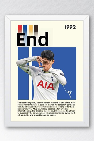 Saturn Pictură înrămată Son Heung-min - Pictură decorativă cu poster pentru j...
