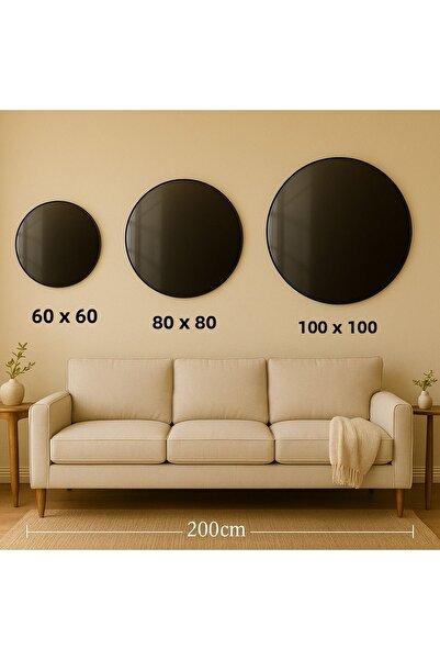 TAULART Abstract Red Layout Design Unbreakable Luxury Glass Table Round Glass Table Home Gift