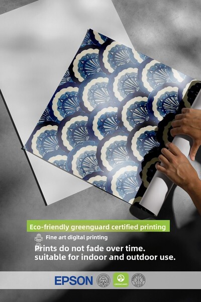 Postifull Frameless Wall Poster, Seashell, Illustration, Blue Color Poster, 2025 Summer Selection, No:109617