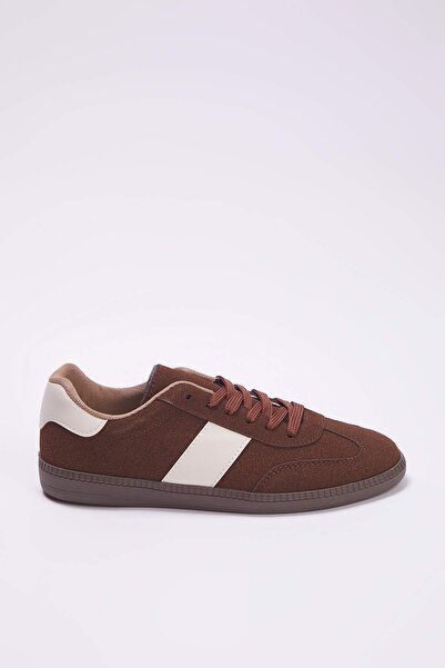 TRENDYOL SHOES Teen Brown Retro šněrovací semišové dámské sportovní boty TAKAW26SN00011