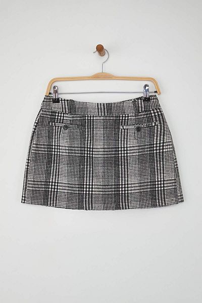 Trendyol Collection Limited Edition Black and White Plaid Shorts & Bermuda Twoaw26Sr00030