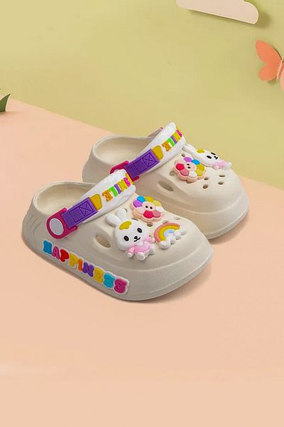 Melek Tuna Girls' Anti-Slip Sandals Slippers, Children's Cross Slippers, Baby Slippers, Children's Pool Slippers,