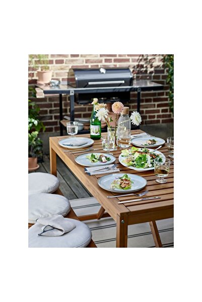 IKEA NÄMMARÖ yemek masası, açık kahverengi, 140x75 cm 205.103.07