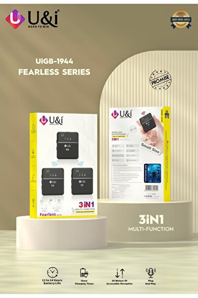 U & I Born To Win U&I 3-Piece Microphone Set- Ideal for Camera and Mobile Phone Recording