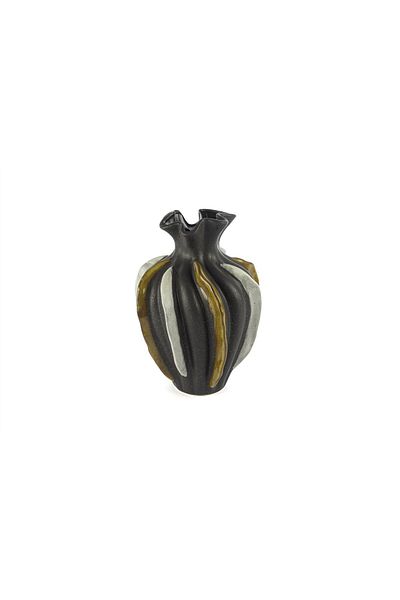 Mikasa Moor Mi̇kasa Moor Gray Gold White Vase 25X34Cm