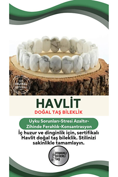 OSMANLI DOĞAL TAŞ سوار من الحجر الطبيعي المعتمد من Howlite B724