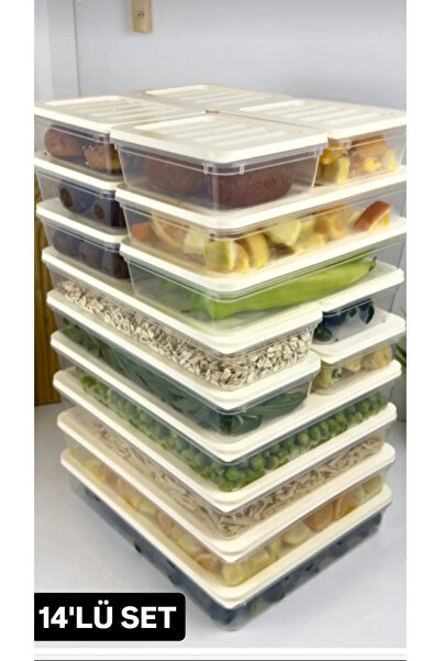 VZN حاوية تخزين ديب فريزر منظم ثلاجة منظم ثلاجة