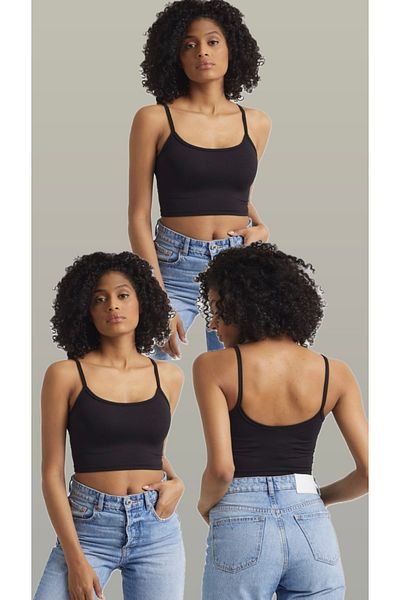 The Base Women's Advantage 3 Pack Crop Top with Rope Strap