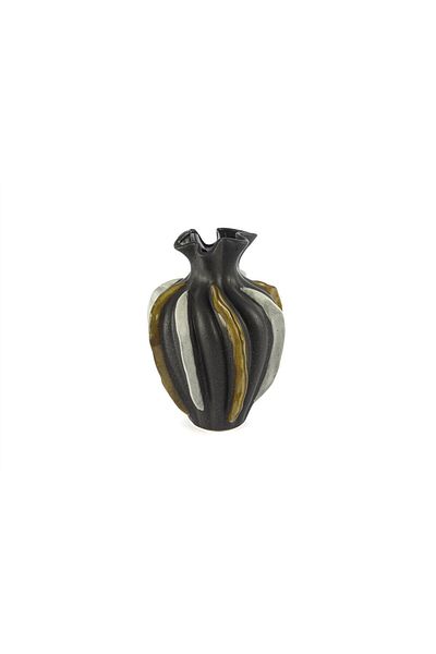 Mikasa Moor Mi̇kasa Moor Gray Gold White Vase 25X34Cm