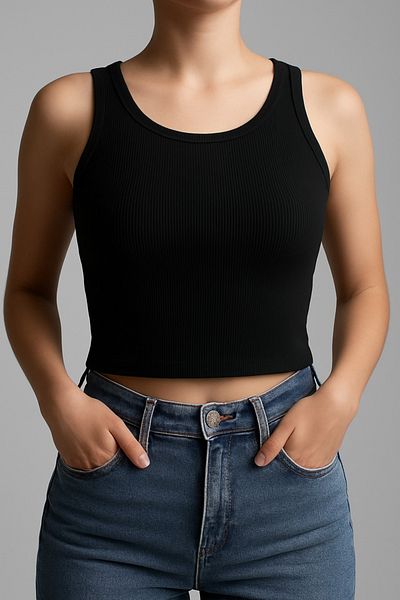 mamizya Cropped Women's Straped Tank Top