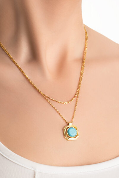 So CHIC... Mistik Kapı 18 Ayar Sarı Altın Kaplama Gümüş Kolye