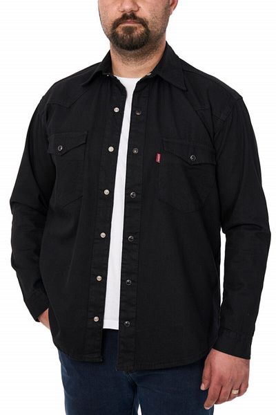 Forzaa Forza denim shirt, black