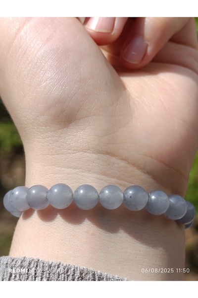 ttasdevri Gray Quartz Natural Stone Women's and Men's Bracelet