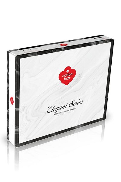 Cotton Box Elegant Satin Single Duvet Set Red