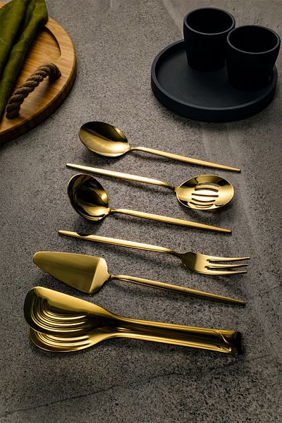 Fecra Luxe Gold 6 Piece Service Set