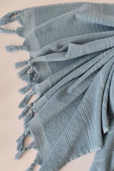 Sevim Πετσέτα Peshtemal 100% βαμβακερή 90x170cm - Μαλακή και υψηλής απορρόφησης νερού - Indigo