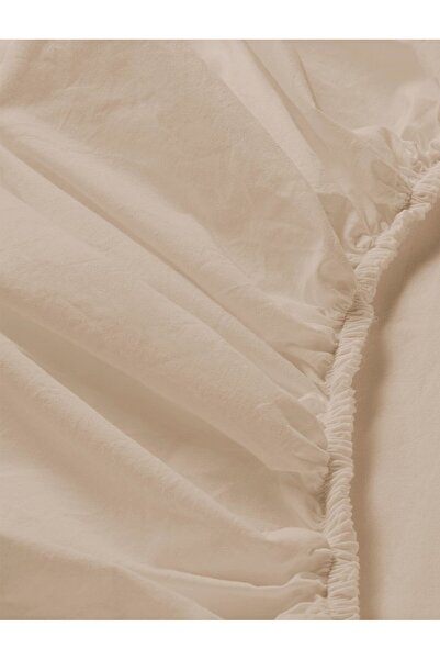 Shopyteks Dark Beige Cotton Fitted Sheet Set – 100X200 | Antibacterial & Comfortable