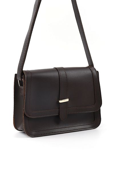 SHAKA Brown Color Shk127 Faux Leather Inner Zipper Pocket Snap Closure Hand, Arm and Shoulder Bag