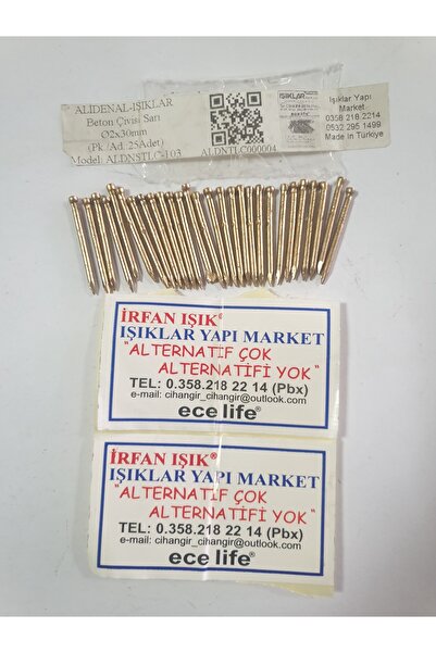 Genel Markalar Ince-saat Asma Çivisi-tablo Asma Çivisi -3cm (PK./AD.: 25ADET)...