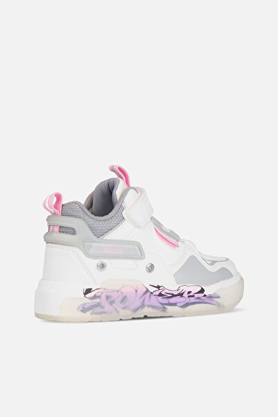 Vicco Martis Model Hafif Süet Kız Çocuk Ortopedik Beyaz Bot