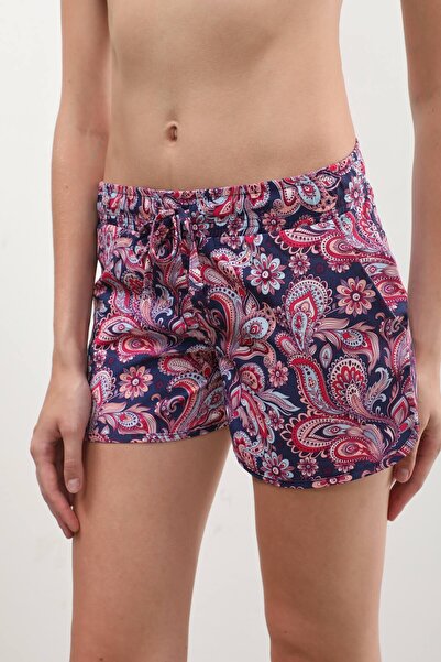 MARKAPIA WOMAN Γυναικείο μαγιό με έθνικ σχέδιο - με κορδόνια και τσέπες