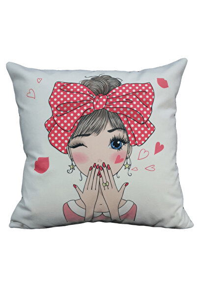 Mrs.Gugar غطاء وسادة رمي قبلة للفتيات