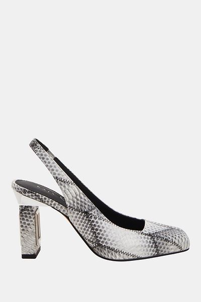 Katy Perry The Hollow Heel Women's Black and White Hollow Heeled Shoes