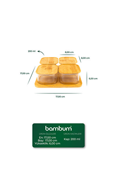 Bambum Quatro 4-Piece Breakfast Set