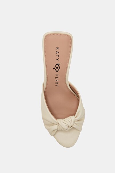 Katy Perry The Fragming Knotted Women's Cream Gold Heeled Shoe