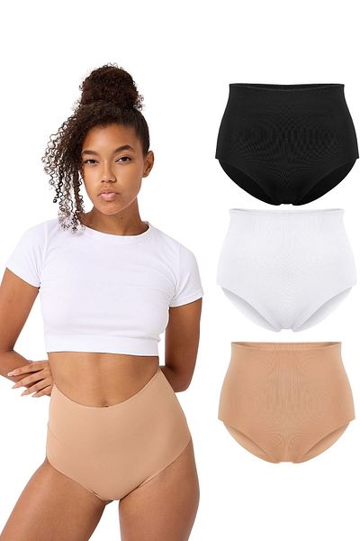 FOREVER MORE 3-Piece Laser Cut High Waist Bato Slip Panties Ghost Panties
