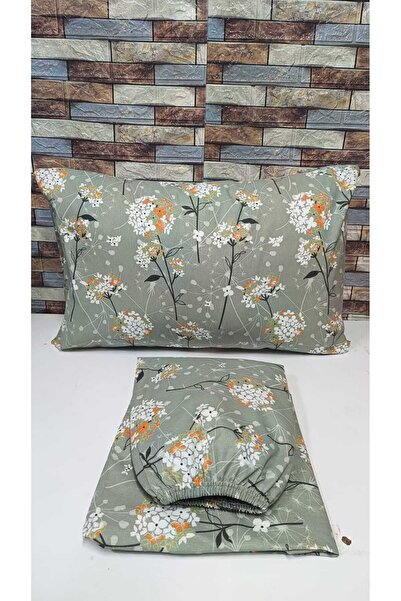 Gasel Home DOUBLE PERSON COTTON RANFORCE FABRIC RUBBERED LEAF SET