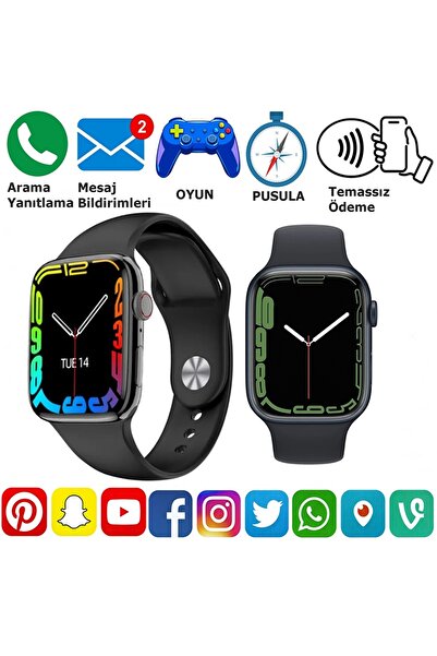 VEFTECH Akıllı Saat Watch9 Arama Konuşma Özellikli Huawei Samsung Oppo Iphone...