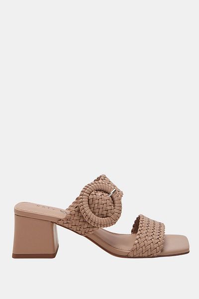 Katy Perry Gemm Woven Brown Women's Heeled Slippers