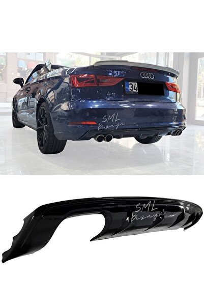 SML Dizayn Audi A3-8v Sedan Difüzör 2013-2016 (PLASTİK) Audi A3 Sedan-cabrio ...