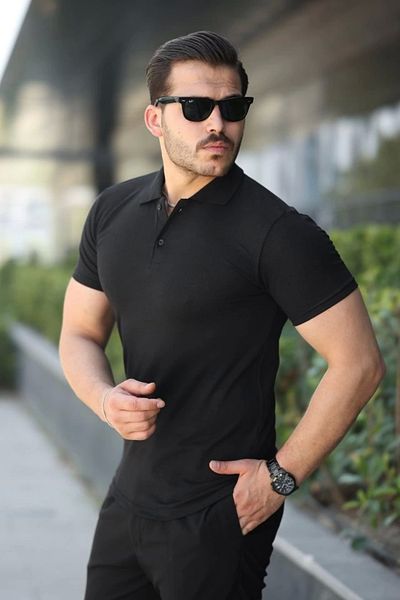 Silerra Men's Short Sleeve Collared T-Shirt