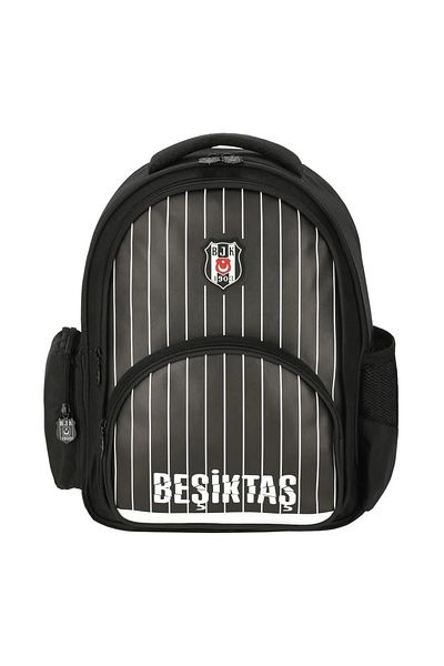 Beşiktaş School Backpack, Licensed Double Eyed Pen Bag - Licensed Thermos Flask Premium Set