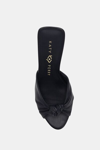 Katy Perry Fragment Knotted Black Gold Women's Heeled Shoes