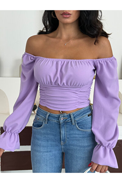 REELMODA ΓΥΝΑΙΚΕΙΟ MADONNA ΚΟΥΡΕΛΙ ΜΠΑΛΟΝΙ ΜΑΝΙΚΙ ΜΕ ΕΛΑΣΤΙΚΗ ΜΕ ΜΠΛΟΥΖΑ