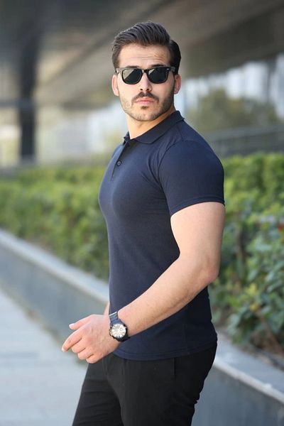 Silerra Men's Short Sleeve Collared T-Shirt