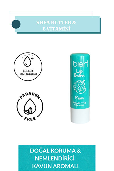 VANCL Nemlendirici Çocuk Dudak Bakım Kremi - Kavun Aromalı Lip Balm- Shea But...