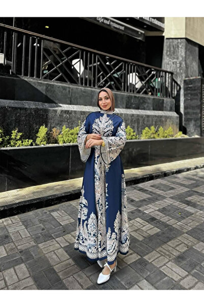 fiore fashion Atlas kumaş Elbise Renkli Kemer Dhildir