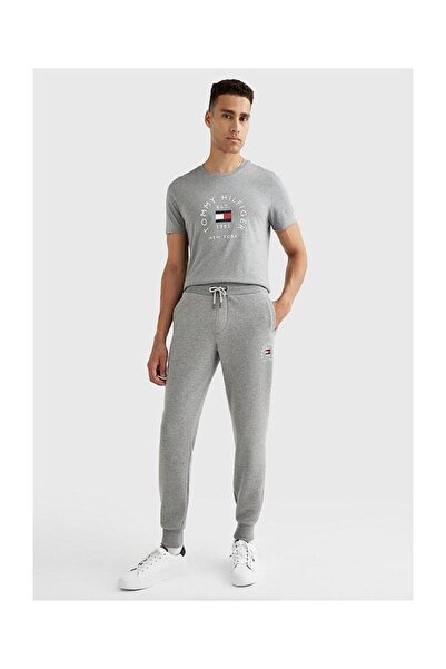 Tommy Hilfiger Spodnie dresowe Flag Arch Granatowy Regular Fit