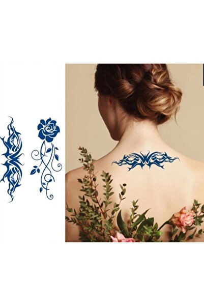 incebeltayt Gül Ve Mandala Figürlü 1 Ay 30 Gün Kalıcı Geçici Dövme