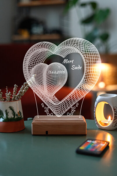 Modiwa Design Sevgiliye Hediye Aşk Ve Sonsuzluk Sevgililer Günü Hediyesi 3d 1...