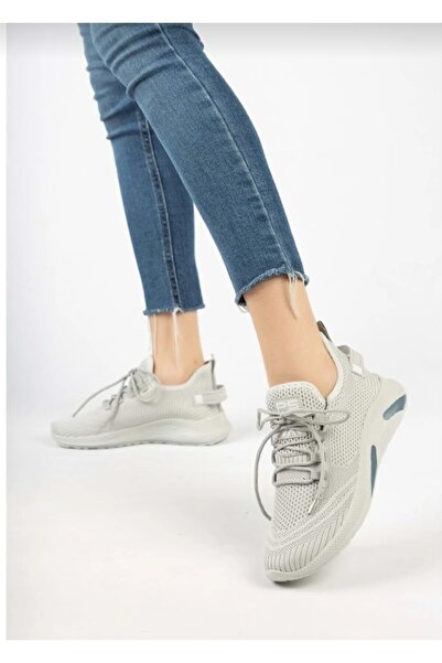 PASOMİA Buz Triko Süs Bağlı Bez Spor Ayakkabı