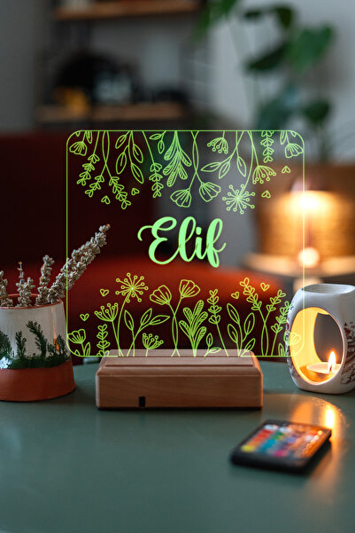 Modiwa Design Kişiye Özel Isimli Dekoratif Gece Lambası